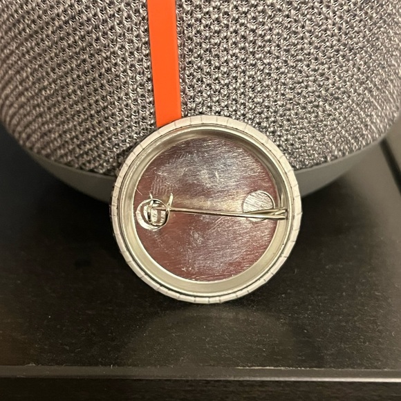 Yellow Smiley Face Pin - Picture 2 of 2